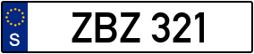 Trailer License Plate